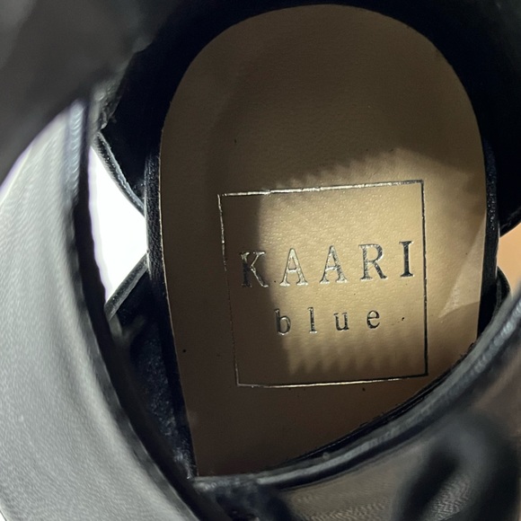 Kari Blue Arianna Lace Up Open Toe Wedge SZ 7.5 - Picture 7 of 12